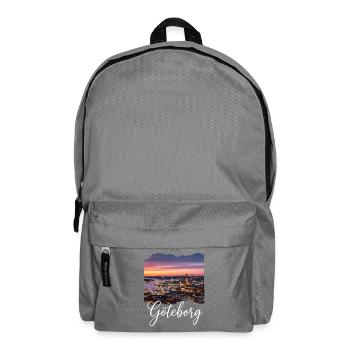 Göteborg Skyline Sonnenuntergang - Rucksack - Mittelgrau - Vorne