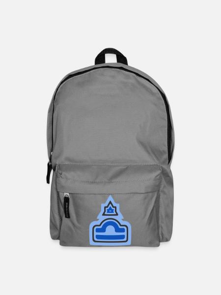 Zodiac Stammes-Waage und Luft - Rucksack - Mittelgrau