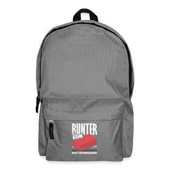 Runter Vom Mattenwagen - Rucksack - Mittelgrau - Vorne