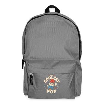 Lustiger Opa, der coolste Papa - Rucksack - Mittelgrau - Vorne