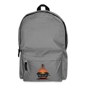 Lieber Grillrost als Burnout - Rucksack - Mittelgrau - Vorne