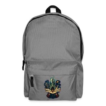 Ich lese nicht zu viel. Ich lebe mehrfach! - Rucksack - Mittelgrau - Vorne