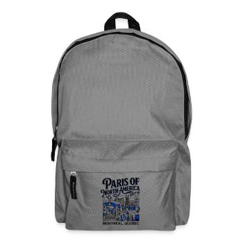 Paris Of North America Montreal Quebec - Backpack - elephant grey - Front