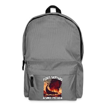 Flokis Shipyard Viking Fire - Backpack - elephant grey - Front