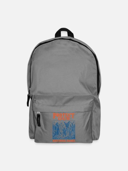 Kryptiden schützen unsere Nationalparks - Rucksack - Mittelgrau