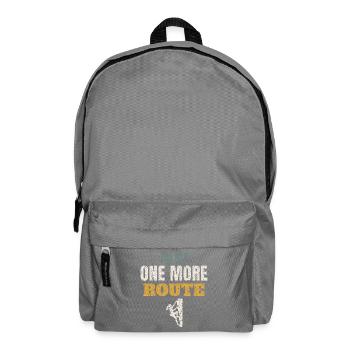 Just One More Route - Backpack - elephant grey - Front