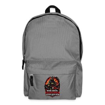 Feuerwehr - Rucksack - Mittelgrau - Vorne