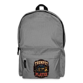 Pocket Style Trumpet Music Trumpet Player - Backpack - elephant grey - Front