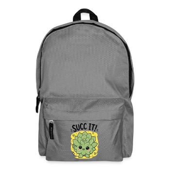 Urban Gardening Succ It Plantlover Plants - Backpack - elephant grey - Front