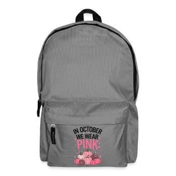 October Cancer Support Pumpkin - Backpack - elephant grey - Front