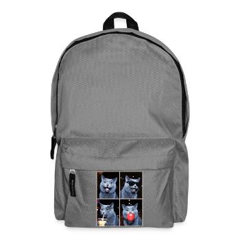 Cats Carthusian Cat - Backpack - elephant grey - Front
