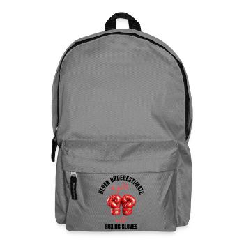 Boxer Girl Power - Backpack - elephant grey - Front
