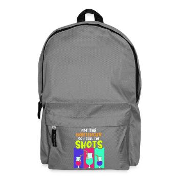 waiter bartender bartender bartender barchef - Backpack - elephant grey - Front