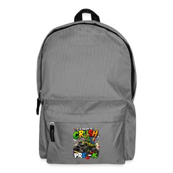 T-Rex Monster Truck Preschool - Backpack - elephant grey - Front