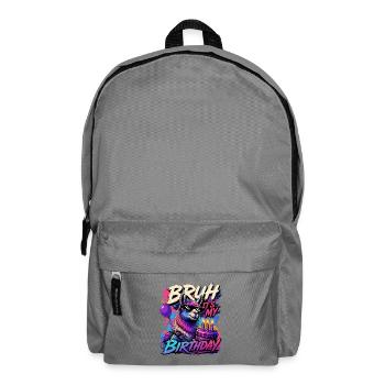 Bruh Its My Birthday Cooles Llama Meme - Backpack - elephant grey - Front