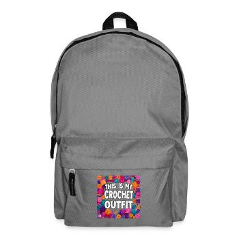 This Is My Crochet Outfit - Backpack - elephant grey - Front