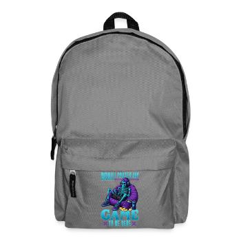 Skeleton Gamer Gaming Halloween - Backpack - elephant grey - Front