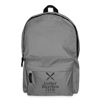 Lecker Bierchen Club Bier Spruch JGA Malle Bier - Rucksack - Mittelgrau - Vorne