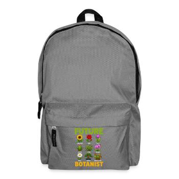 Future botanist, cute plant and plant - Backpack - elephant grey - Front
