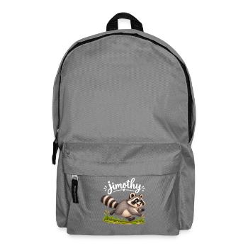 Jimothy Raccoon Meme - Backpack - elephant grey - Front