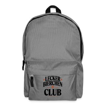 Lecker Bierchen Club Bier Spruch JGA Malle Bier - Backpack - elephant grey - Front