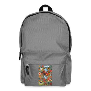 Vermont Liebe | Herbst & Maple Country - Rucksack - Mittelgrau - Vorne