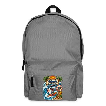Noah Shark Surfer 10th Birthday - Backpack - elephant grey - Front