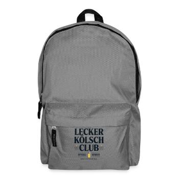 Lecker Kölsch Club Kölle Kölner Bier Brauhaus Köln - Rucksack - Mittelgrau - Vorne