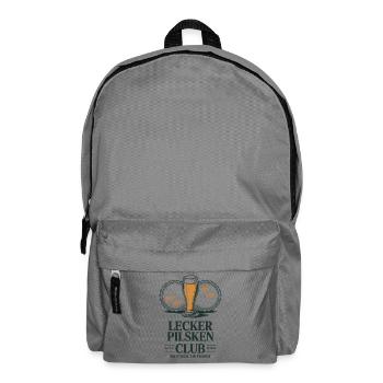 Bier Lecker Pilsken Club Ruhrpott Pils Bierchen - Rucksack - Mittelgrau - Vorne