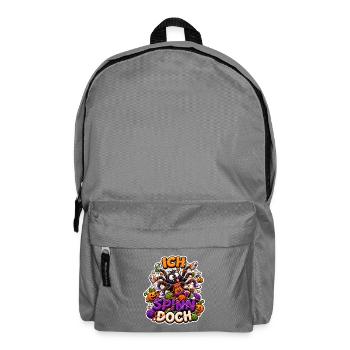 Ich spinn doch Halloween Spinne Strickmotiv lustig - Rucksack - Mittelgrau - Vorne