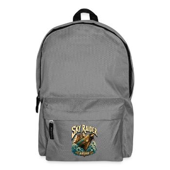 Steampunk-Piraten-Luftschiff, Sky Raider Pulp-Abenteuer - Rucksack - Mittelgrau - Vorne