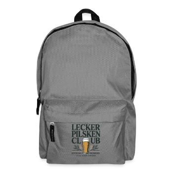 Bier Lecker Pilsken Club Ruhrpott Pils Bierchen - Rucksack - Mittelgrau - Vorne