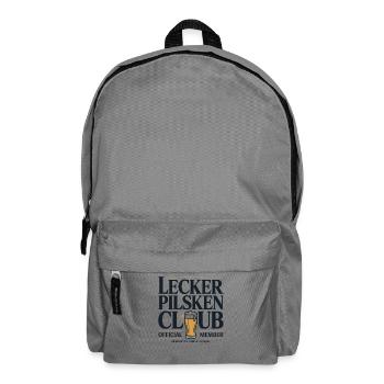Bier Lecker Pilsken Club Ruhrpott Pils Bierchen - Rucksack - Mittelgrau - Vorne