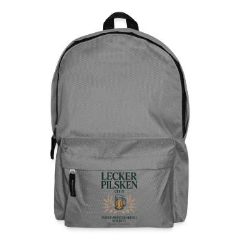 Bier Lecker Pilsken Club Ruhrpott Pils Bierchen - Rucksack - Mittelgrau - Vorne