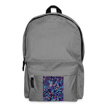 Anti AI Distortion Pattern - Rucksack - Mittelgrau - Vorne