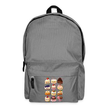 Kawaii Kuchen | Torten & Desserts - Rucksack - Mittelgrau - Vorne