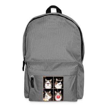 Katzen Norwegische Waldkatze Katze - Rucksack - Mittelgrau - Vorne
