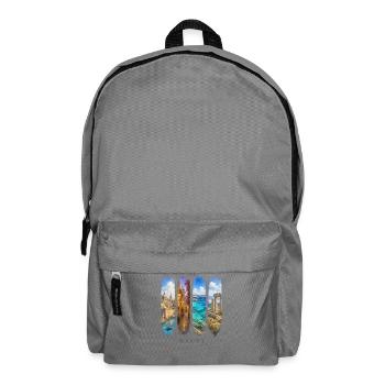 Malta Urlaub Travel – Küste & Kultur Motiv - Rucksack - Mittelgrau - Vorne