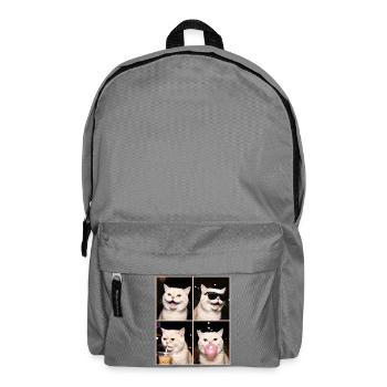 Katzen Perser Katze - Rucksack - Mittelgrau - Vorne