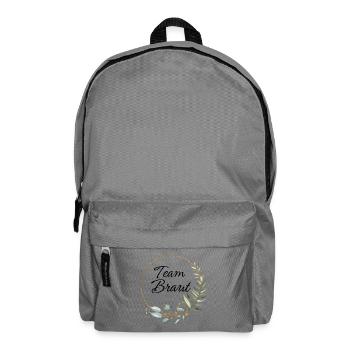 Team Braut Eukalyptus Kranz - Rucksack - Mittelgrau - Vorne