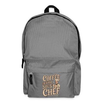 Sous Chef Coffee Before Culinary Arts Coffee Lover - Rucksack - Mittelgrau - Vorne