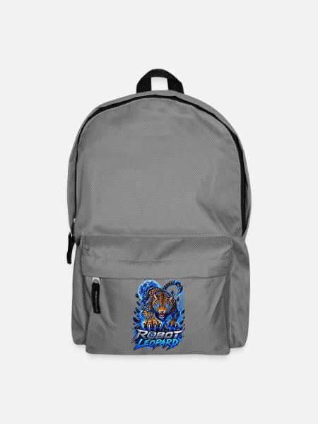 Robot Leopard – Cyber Leopard - Rucksack - Mittelgrau