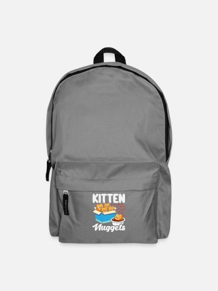 Süße Katzen Nuggets Im Karton Lustiges Motiv - Rucksack - Mittelgrau