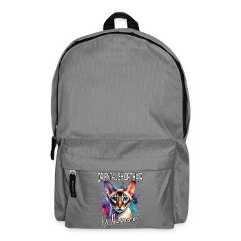 Orientalisch Kurzhaar Flüsterer - Rucksack - Mittelgrau - Vorne