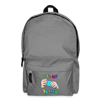 Slime Geschenk lustig Kinder Schleim Spruch - Rucksack - Mittelgrau - Vorne