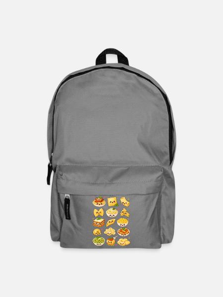 Kawaii Pasta | Nudeln & Italienische Küche - Rucksack - Mittelgrau