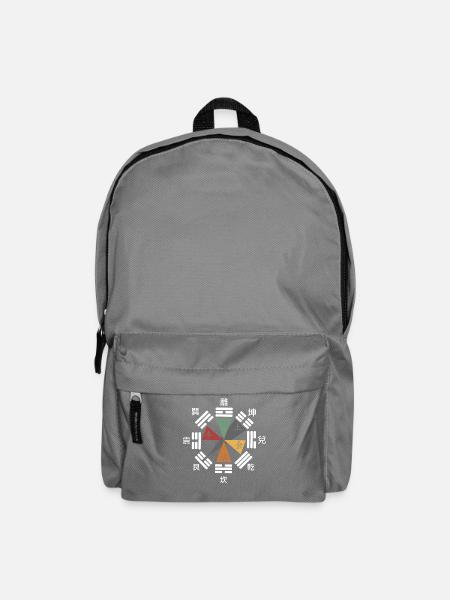 Qigong Qi Gong Tai Chi Chigong - Rucksack - Mittelgrau