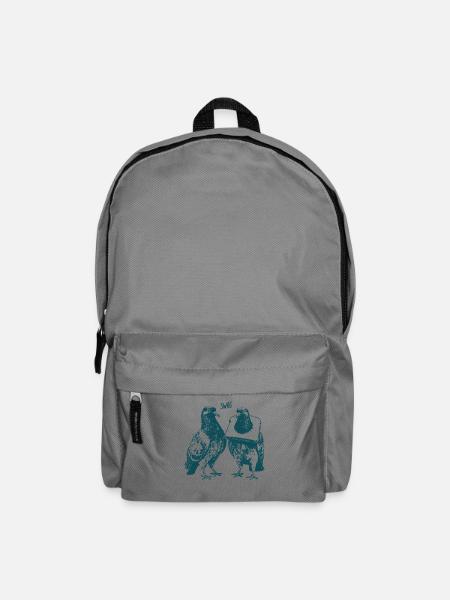 Swag Tauben Brot Scheibe Lustige Stadtvögel - Rucksack - Mittelgrau