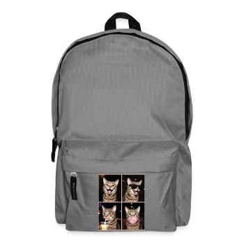 Katzen Graue Tabby Katze - Rucksack - Mittelgrau - Vorne