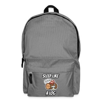 Sleep Like a Log – lustige, wörtliche Idiom-Zeichentrickserie - Rucksack - Mittelgrau - Vorne